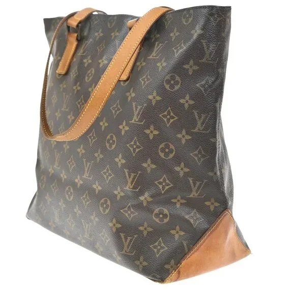 LOUIS VUITTON Cabas Mezzo Shoulder Bag Monogram Leather Brown M51151 34EG306 - Picture 4 of 16